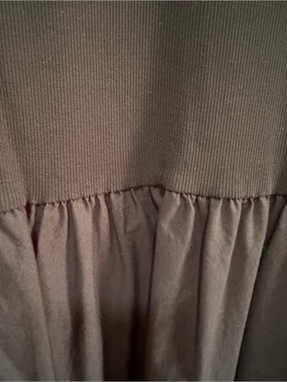 Mango Ribbed Black Top - Picture 3 of 5
